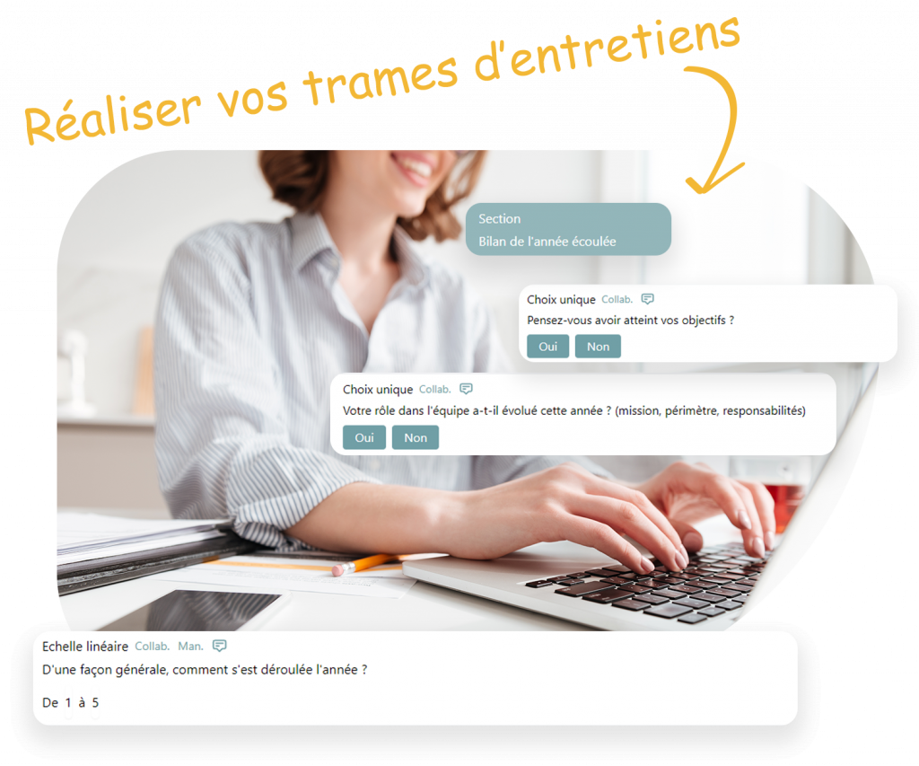 image de comment réaliser vos trames d'entretiens annuels avec Skeely