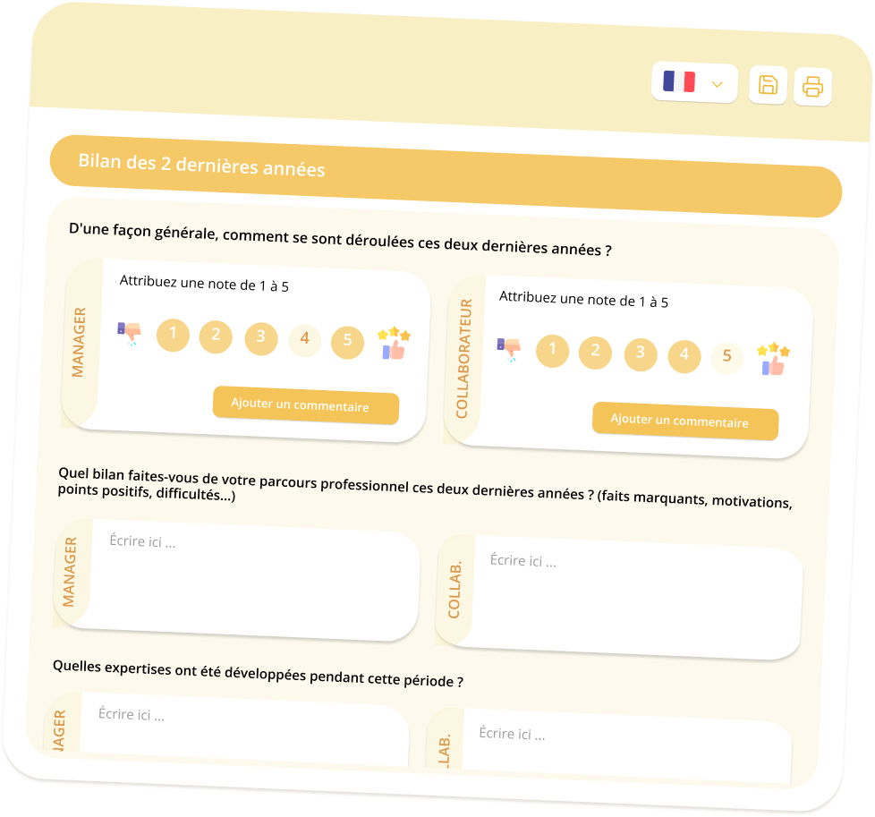 un entretien annuel de Skeely